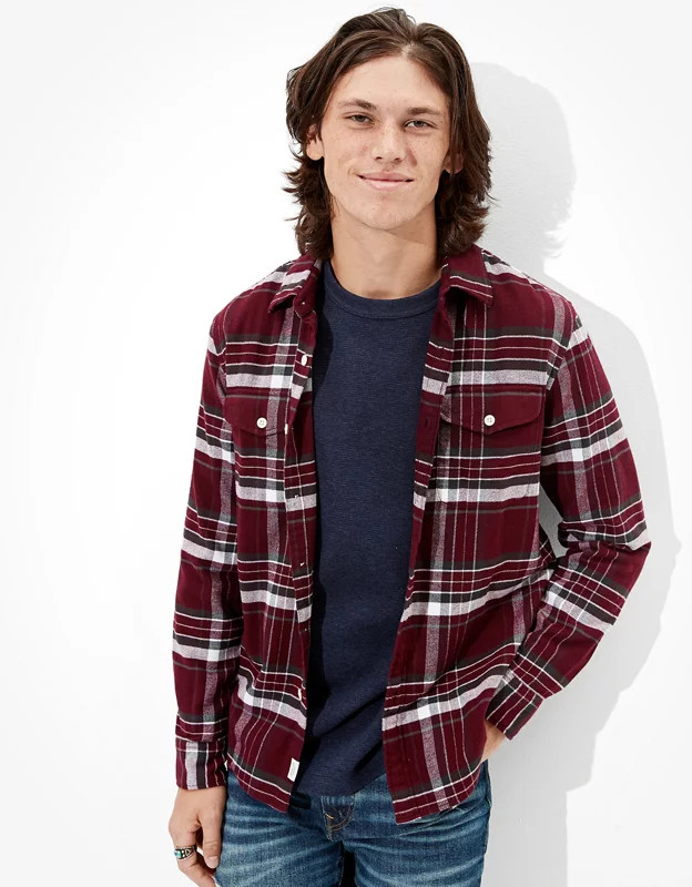 AE Super Soft Flannel Shirt | American Eagle Outfitters (US & CA)