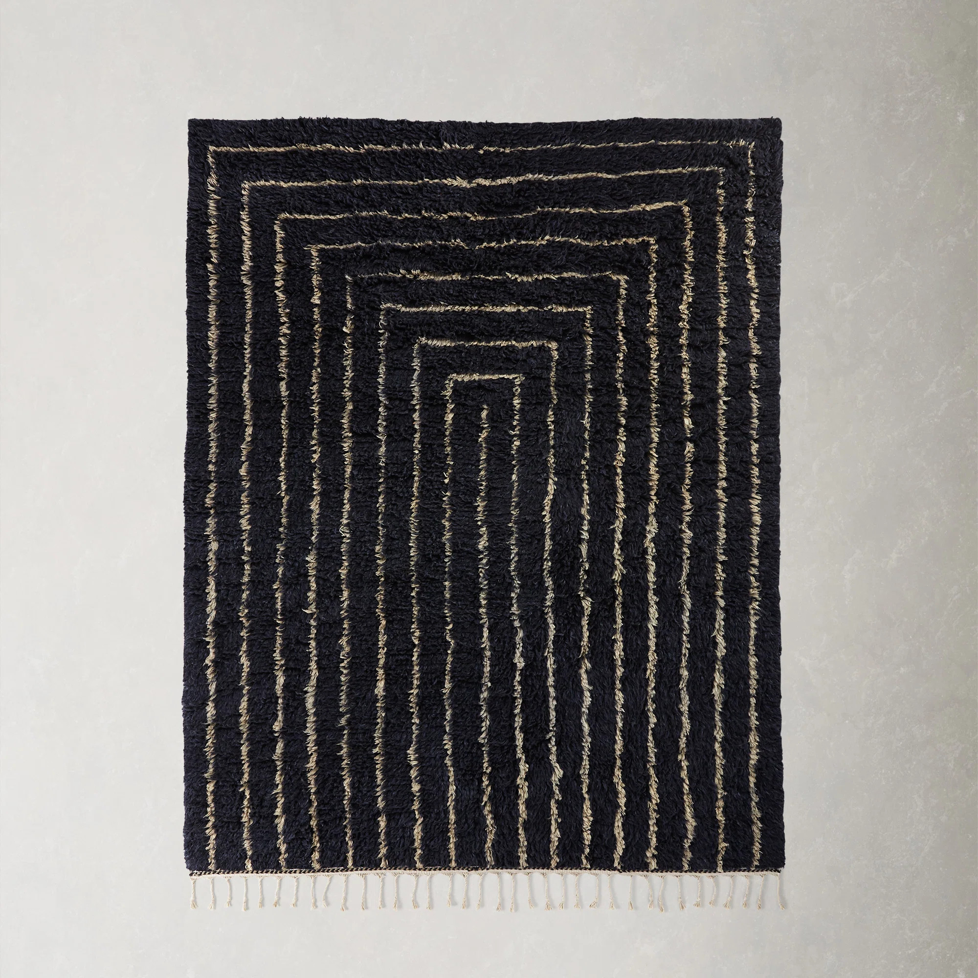 Essi Wool Navy/Beige Rug | AllModern