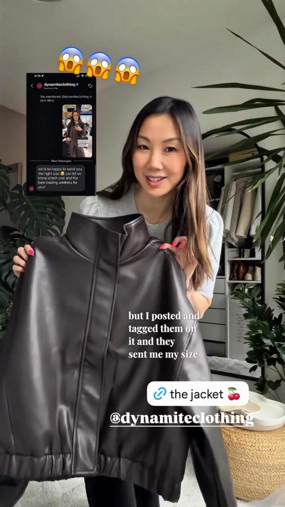 This brown faux-leather jacket from Dynamite is one of those pieces that won’t stay in stock for long 🤎
It has the perfect oversized fit while still feeling slightly cropped, plus the funnel-neck collar that’s everywhere this season. The material is buttery soft and looks way more expensive than it is — especially at $130.
An easy wardrobe staple you can throw over everything from jeans to workwear and instantly look put-together. Definitely one of those pieces worth grabbing before it sells out. @dynamite 