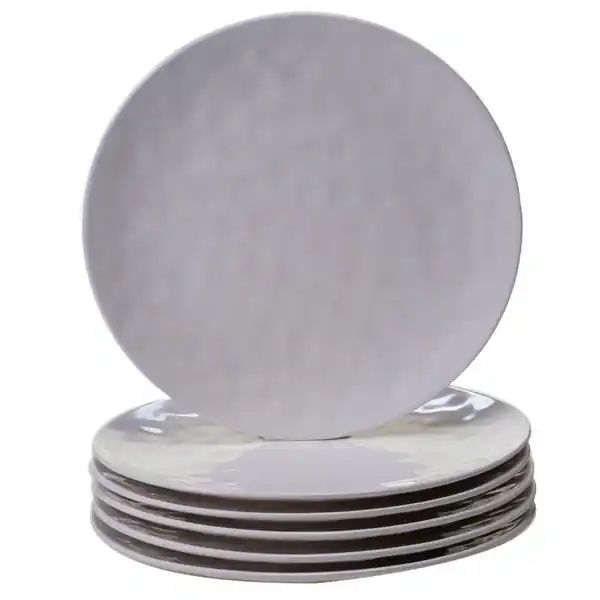 Certified International Solid Cream 11-inch Dinner Plates, Set of 6 - Overstock - 14200398 | Bed Bath & Beyond