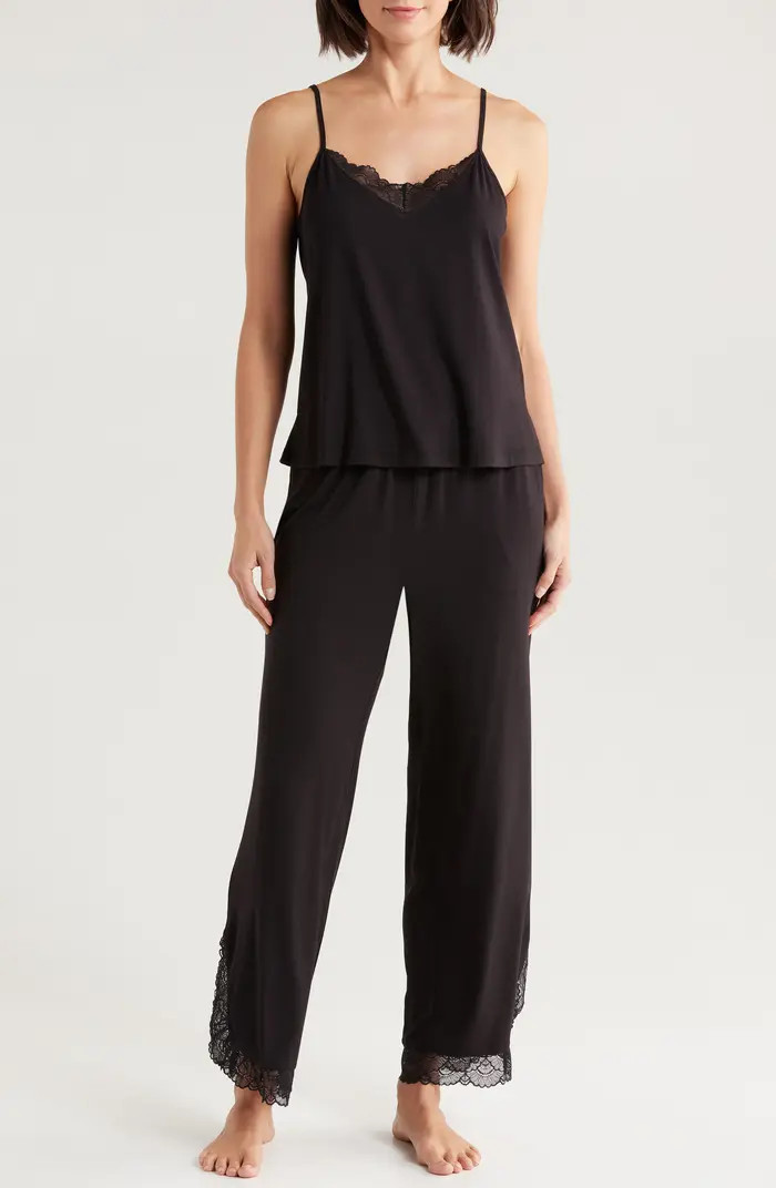 Moonlight Eco Lace Trim Pajamas | Nordstrom