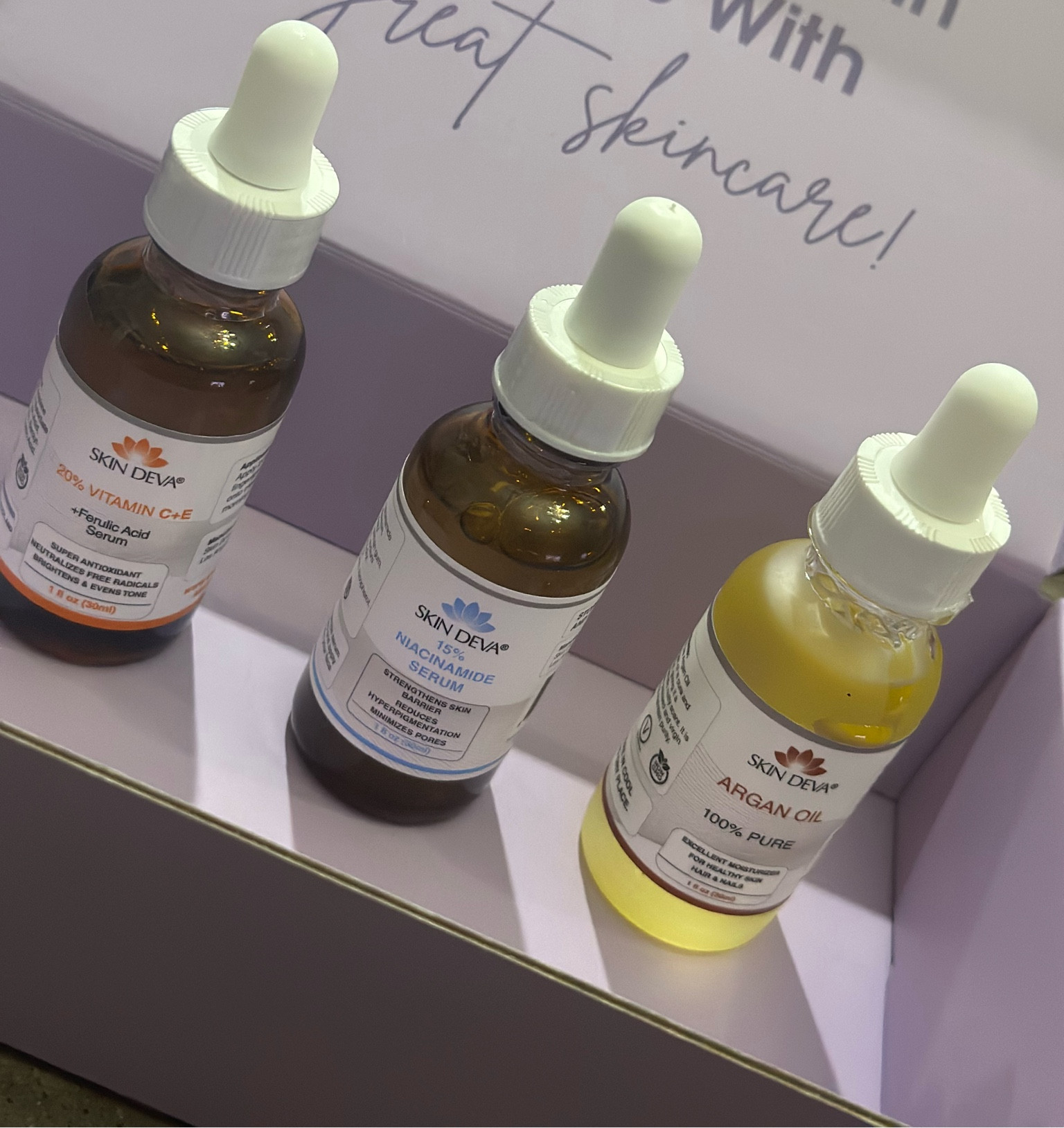 I cannot live without these skincare products! High concentration of vitamin C+ E, Niacinamide and Argan Oil! I love this brand and hugely recommend it.

#skincare #arganoil #niacinamide #vitaminc #skincareroutine

#LTKbeauty #LTKwedding #LTKgiftguide