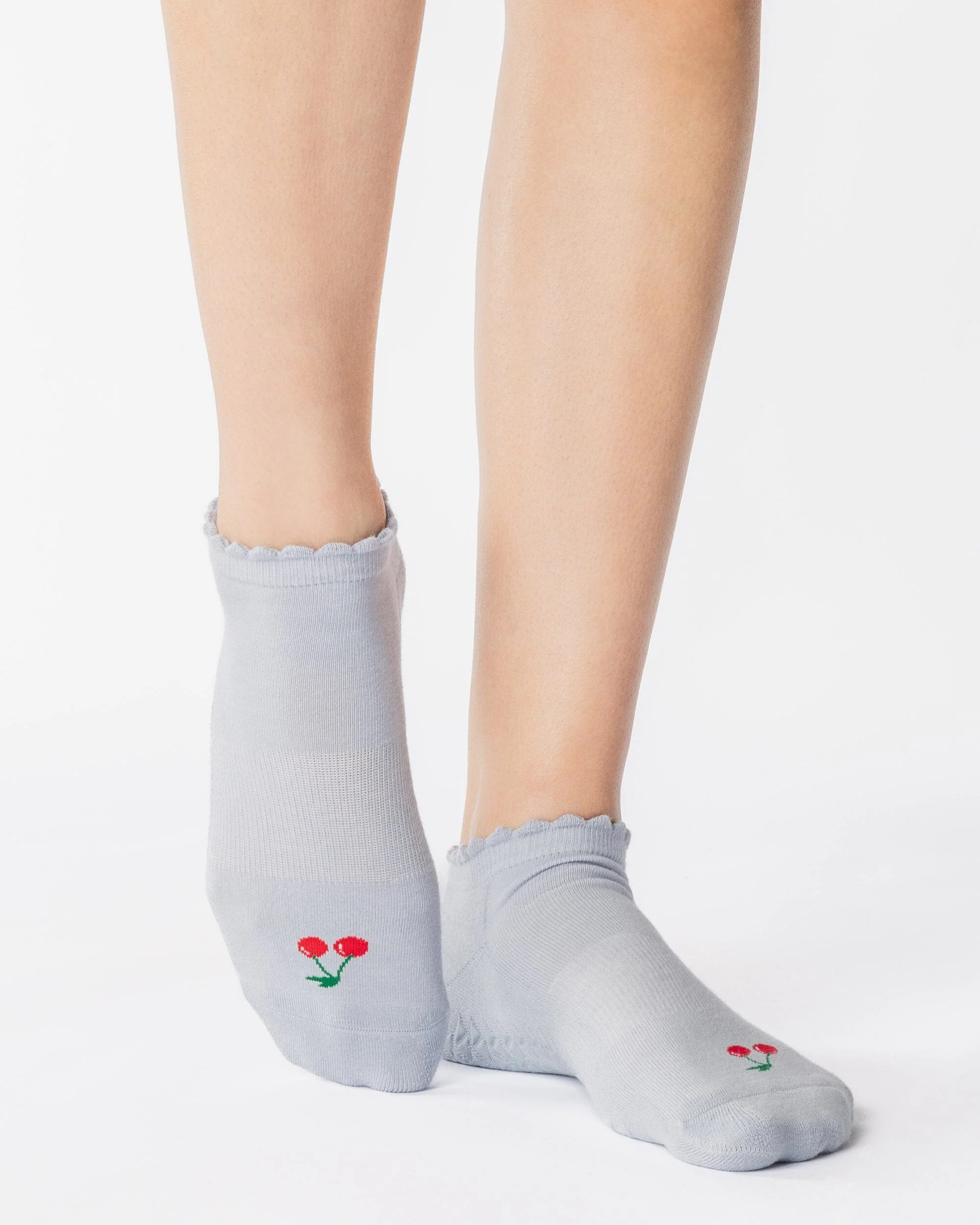 Cherry Full Foot Grip Sock | Pointe Studio (US)