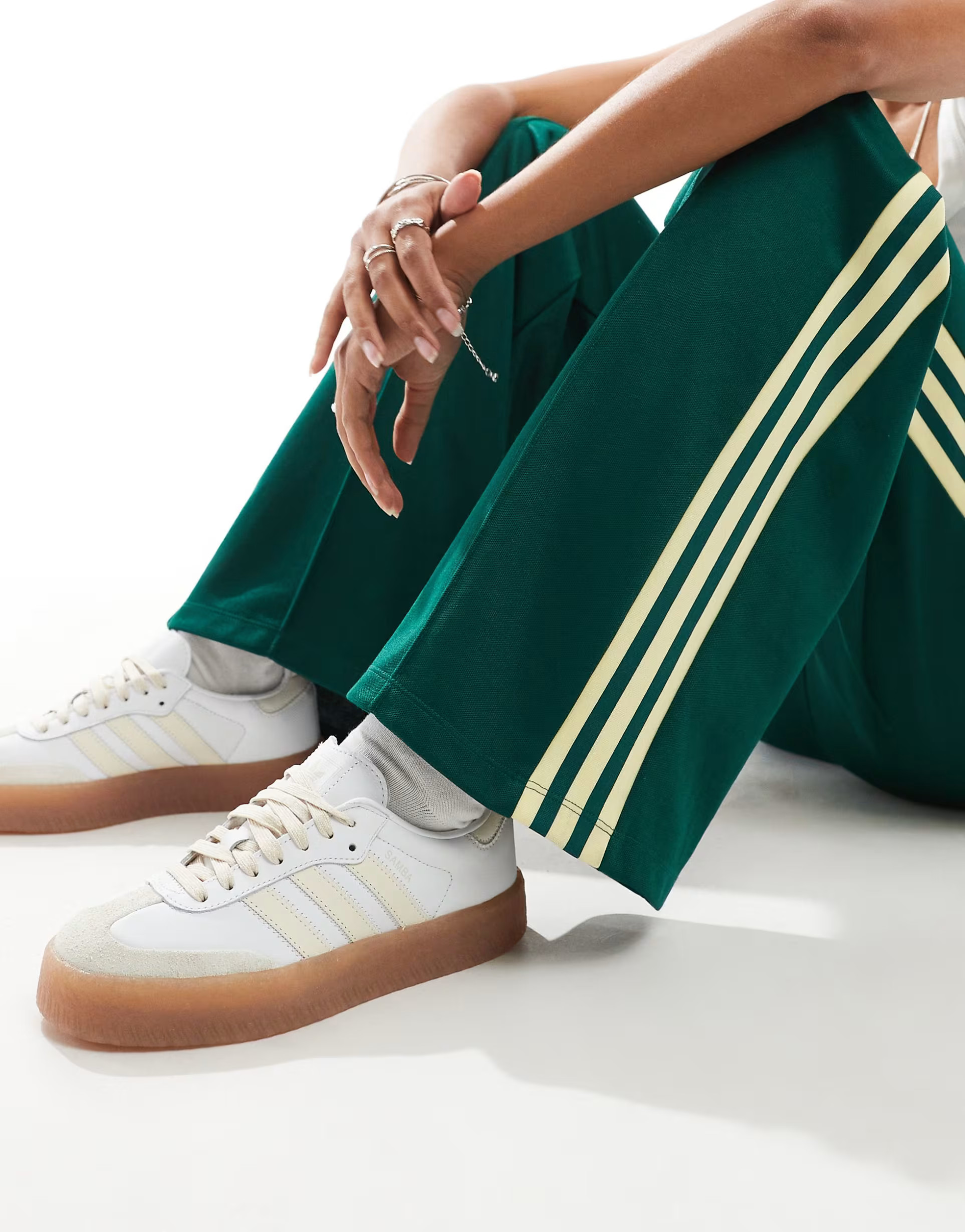 adidas Originals Sambae trainers in white and beige | ASOS (Global)