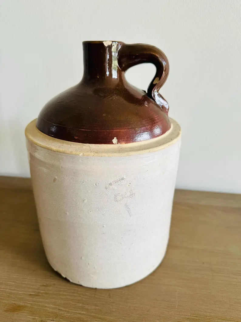 Vintage Stoneware Whiskey Jug - 1 Gallon with Flaws | Etsy (Global)