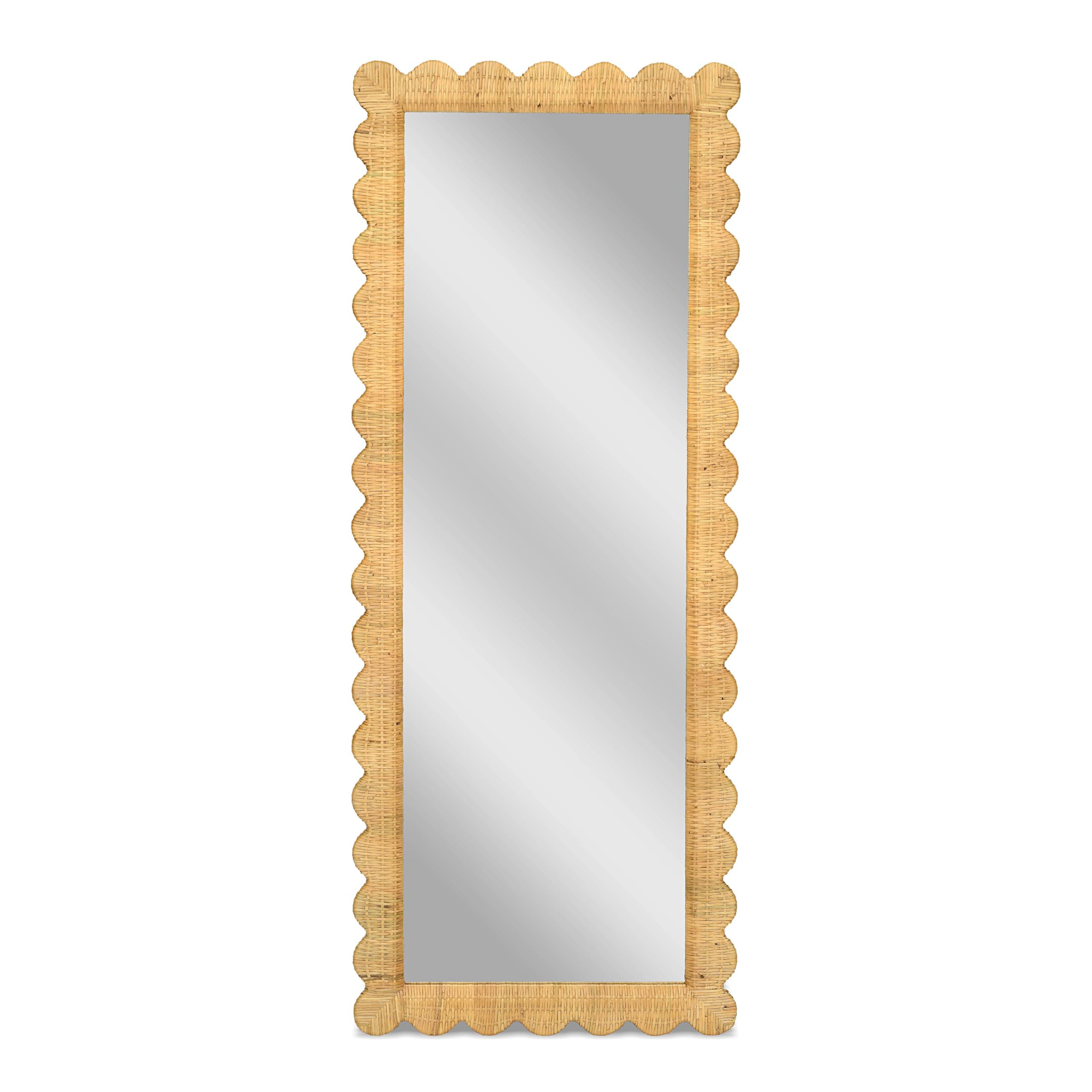Tov Furniture Bama Long Natural Rattan Wall Mirror | Amazon (US)