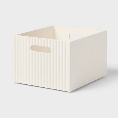 Small Wood Bin White - Brightroom™ | Target