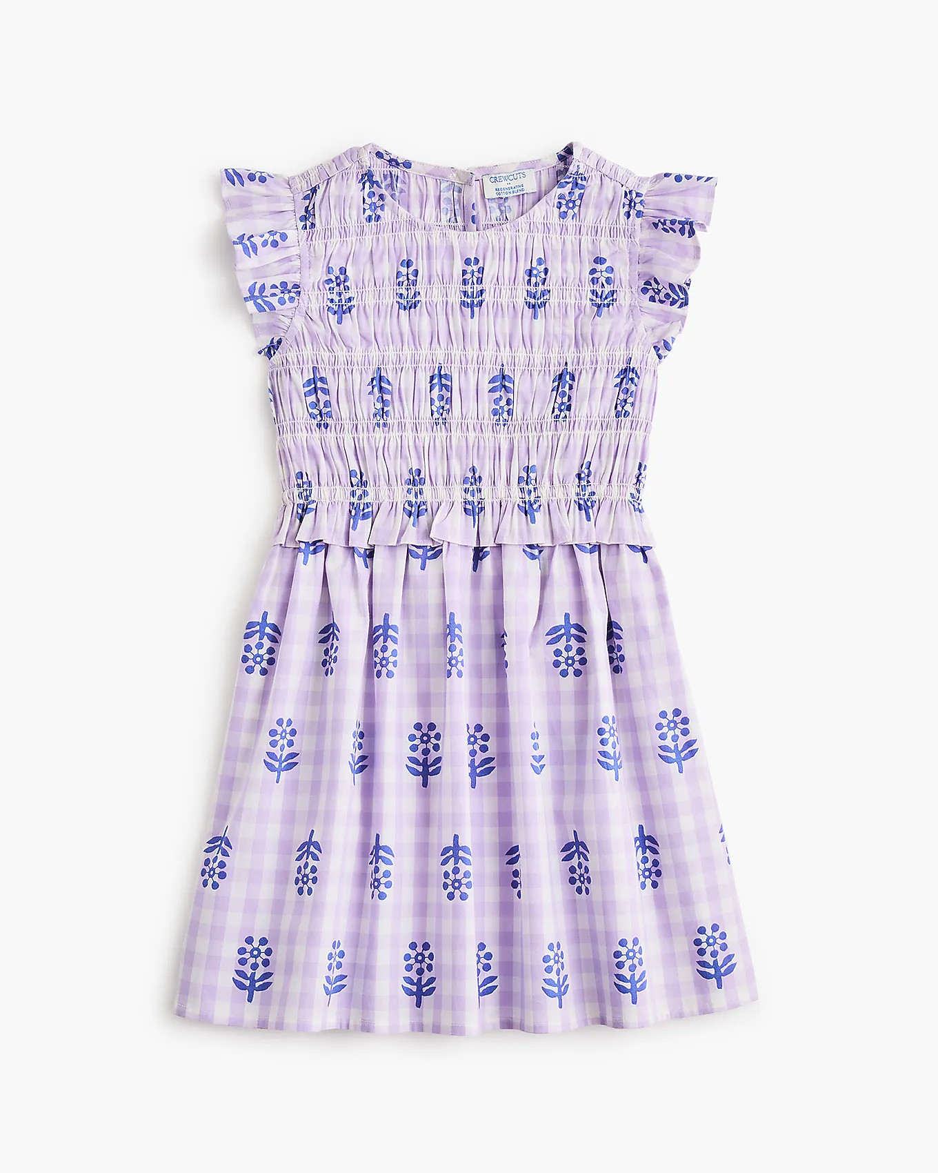 Girls' gingham smocked dress | J.Crew Factory