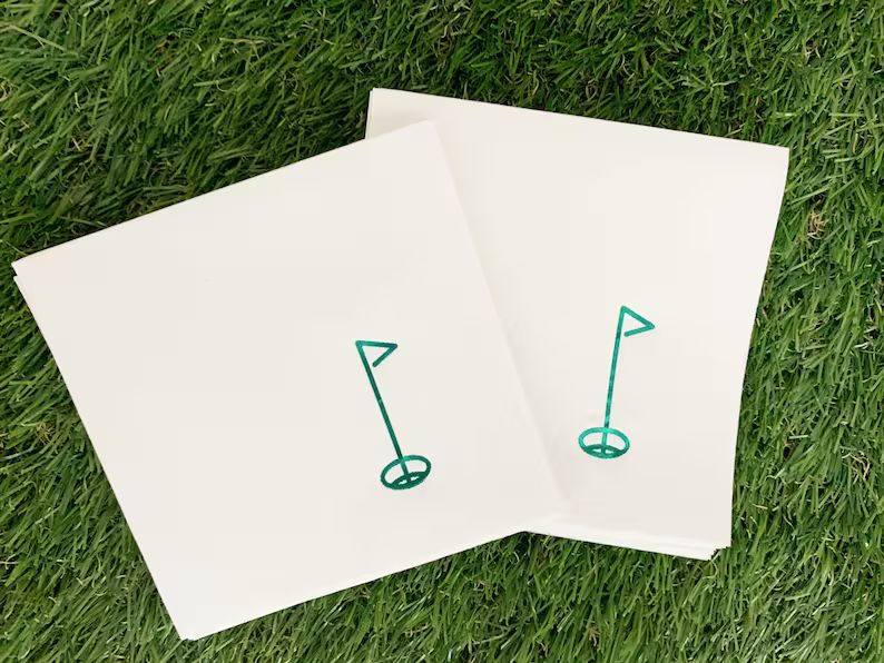 Hole in One Golf Cocktail Napkins - Etsy | Etsy (US)