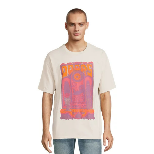The Doors Men's & Big Men's Oversize Graphic Tee, Sizes up to 3XL | Walmart (US)