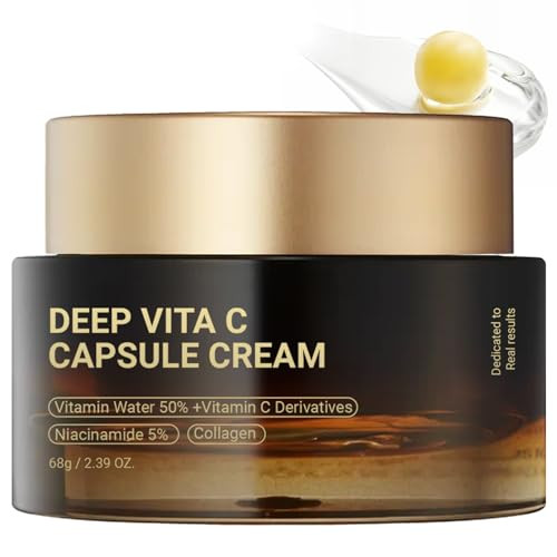 Green Luxe Deep Vita C Capsule Cream - Vitamin C Capsule Face Moisturizer Gel with Collagen & Niacinamide - Anti Wrinkles, Firming, Repairing, Hydrating Skin Care 2.39 oz | Amazon (US)