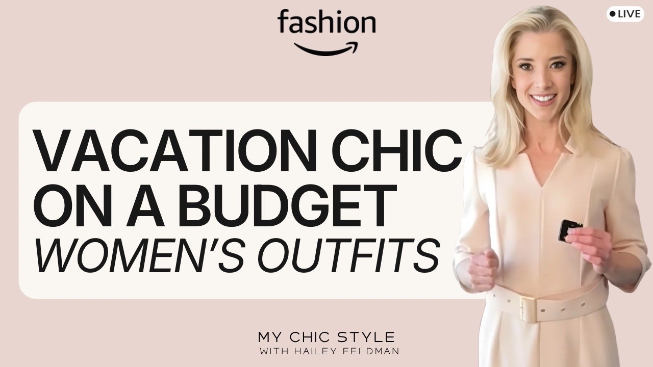 Vacation style doesn't have to cost a fortune to look like it does. Join me live as I style expensive-looking vacation outfits that are actually budget-friendly — think elevated basics, the right proportions, and a few key pieces that do all the heavy lifting. Whether you're headed somewhere warm this summer or just want that effortless "did she just come back from Europe" look, this show is for you. 

Hi! Welcome back to My Chic Style! I'm Hailey, your trusted guide to discovering the best classic chic products online. 

➡ JOIN: https://www.amazon.com/live/broadcast/bbdd0af4-5074-4b6a-b4f9-88e3305d87d3

➡ DATE: Livestream starting at 1:15 PM - Thursday, July 23, 2026

#LTKgrwm #LTKPetite #LTKdayinmylife