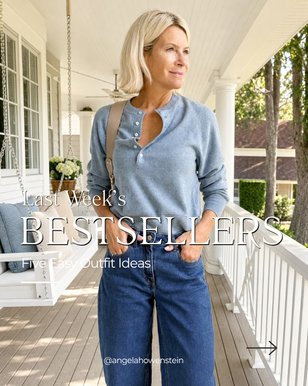 Last week’s bestsellers are here! These five pieces were some of your most-loved, so I styled each one into an easy outfit you can actually wear on repeat, from bestselling jeans and cashmere to a cozy wide-leg pant and a beautiful fall coat.

👩‍💻 LTK PRO TIPS
❤️ Heart = Support my posts ;-)
🔖 Save = Get sale & restock alerts for the things you love!
📋 Lists = Keep favorites organized (List ideas: Christmas, Birthdays, and Vacations!)
📲 Share = Send lists and products to a friend (or your daughters like me).
💬 Comment = Ask me anything, and I’ll answer. ;-) 

 #LTKootd #LTKSeasonal #LTKOver40