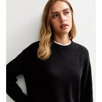 Women's Black Knitted Side Split Jumper New Look | New Look (UK)