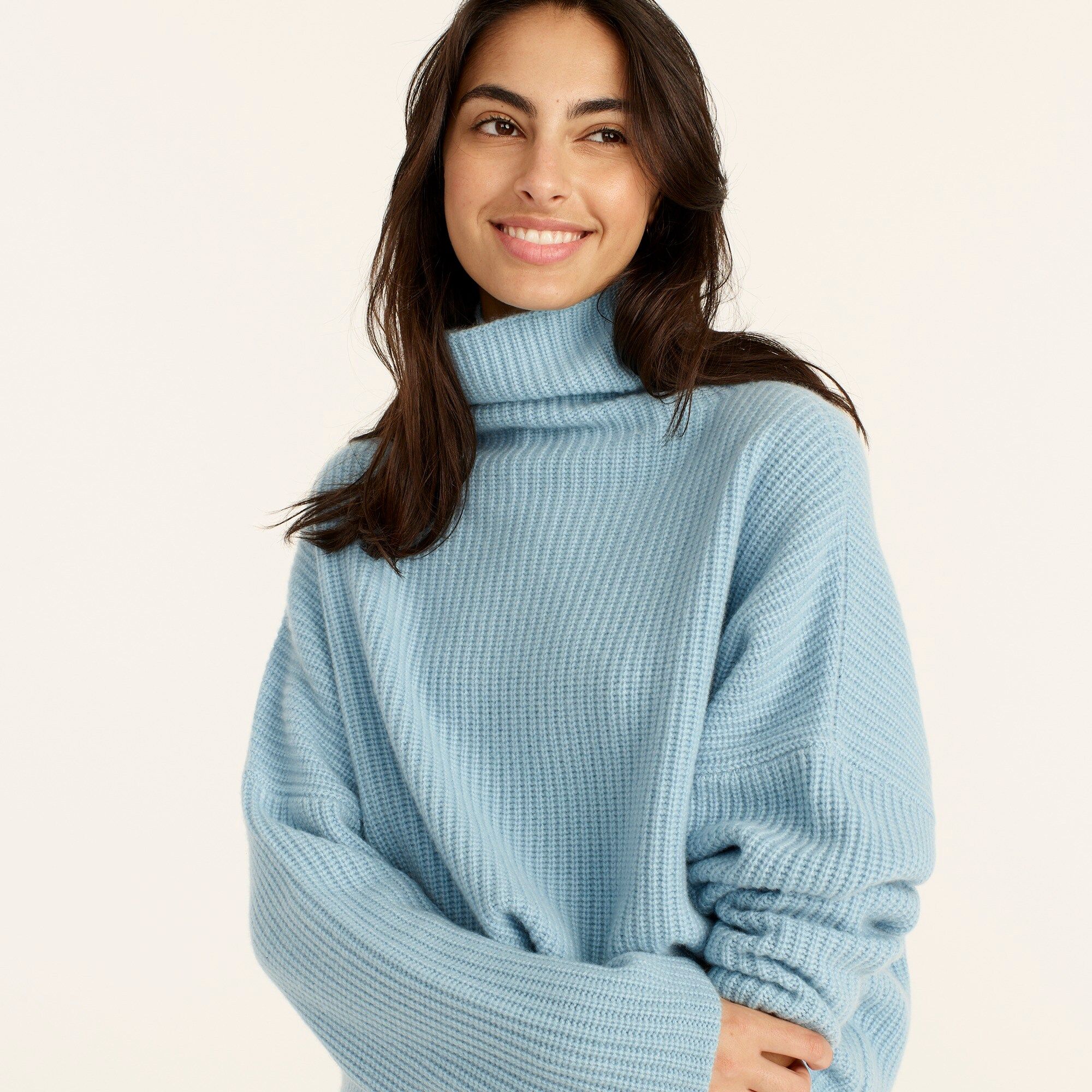 Cashmere relaxed turtleneck sweaterItem BB405 | J.Crew US