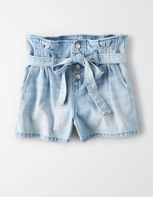 Paperbag Denim Mom Short | American Eagle Outfitters (US & CA)