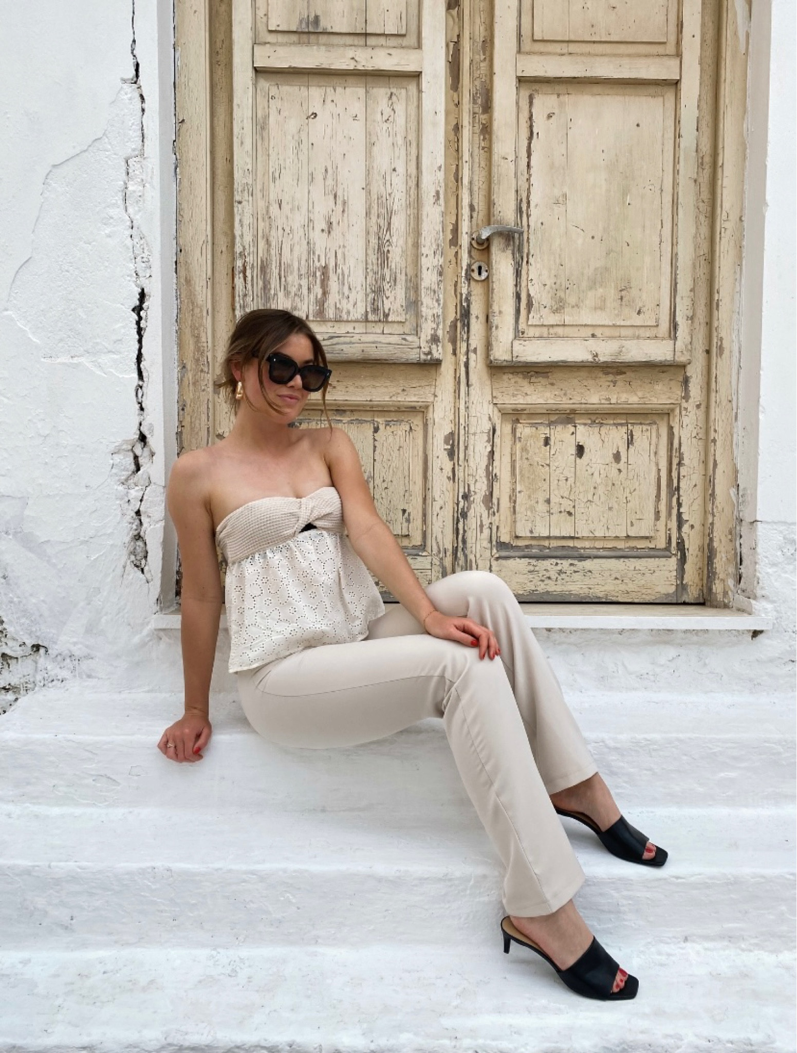 Summer look 🐚 crochet bandeau top summer chique pantalon stockholm style 

#LTKeurope #LTKFind #LTKSeasonal