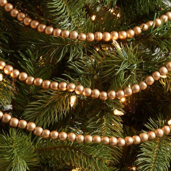 Gold Wood Bead Garland | World Market