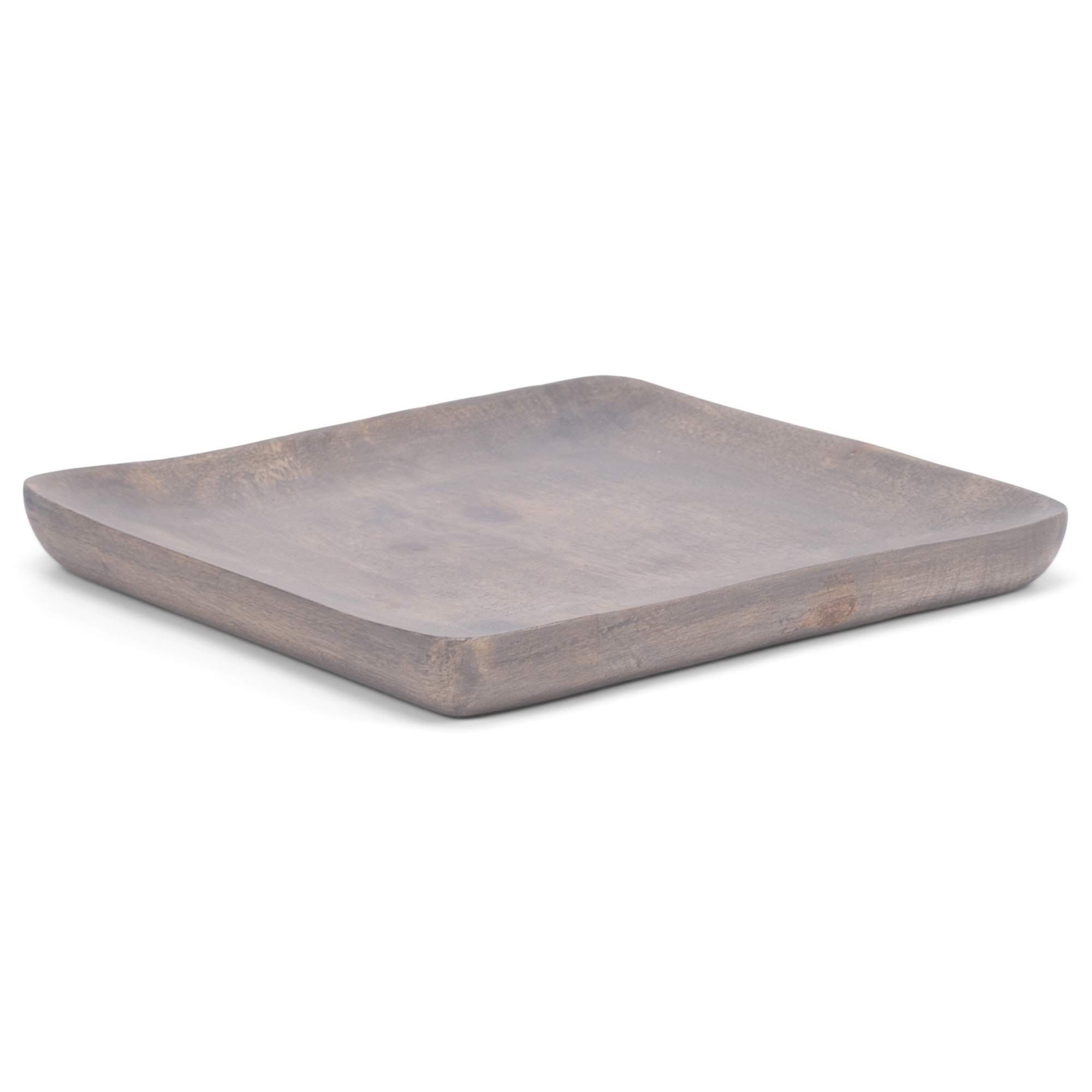 47th & Main Square Greywash Medium 8 x 8 Mango Wood Serving Tray Platter, (MR767) | Amazon (US)