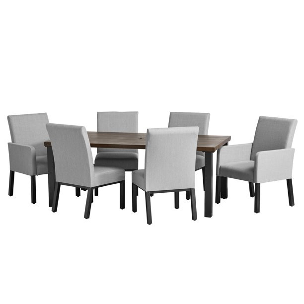 Better Homes & Gardens Ellington 7-Piece Upholstered Sling Outdoor Dining Set - Walmart.com | Walmart (US)