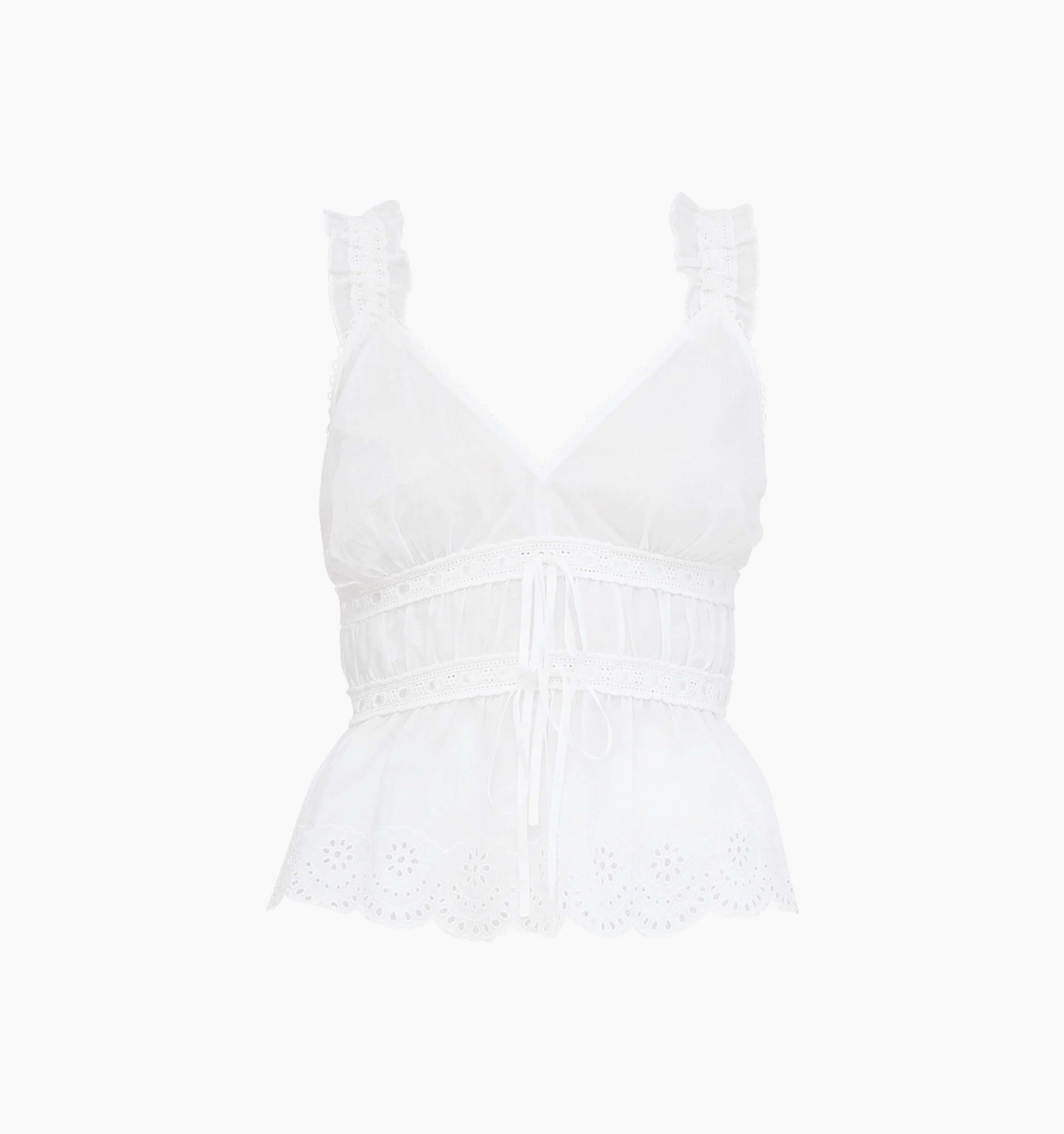 The Raven Top | White Broderie Voile / XL | Hill House Home | Hill House Home US