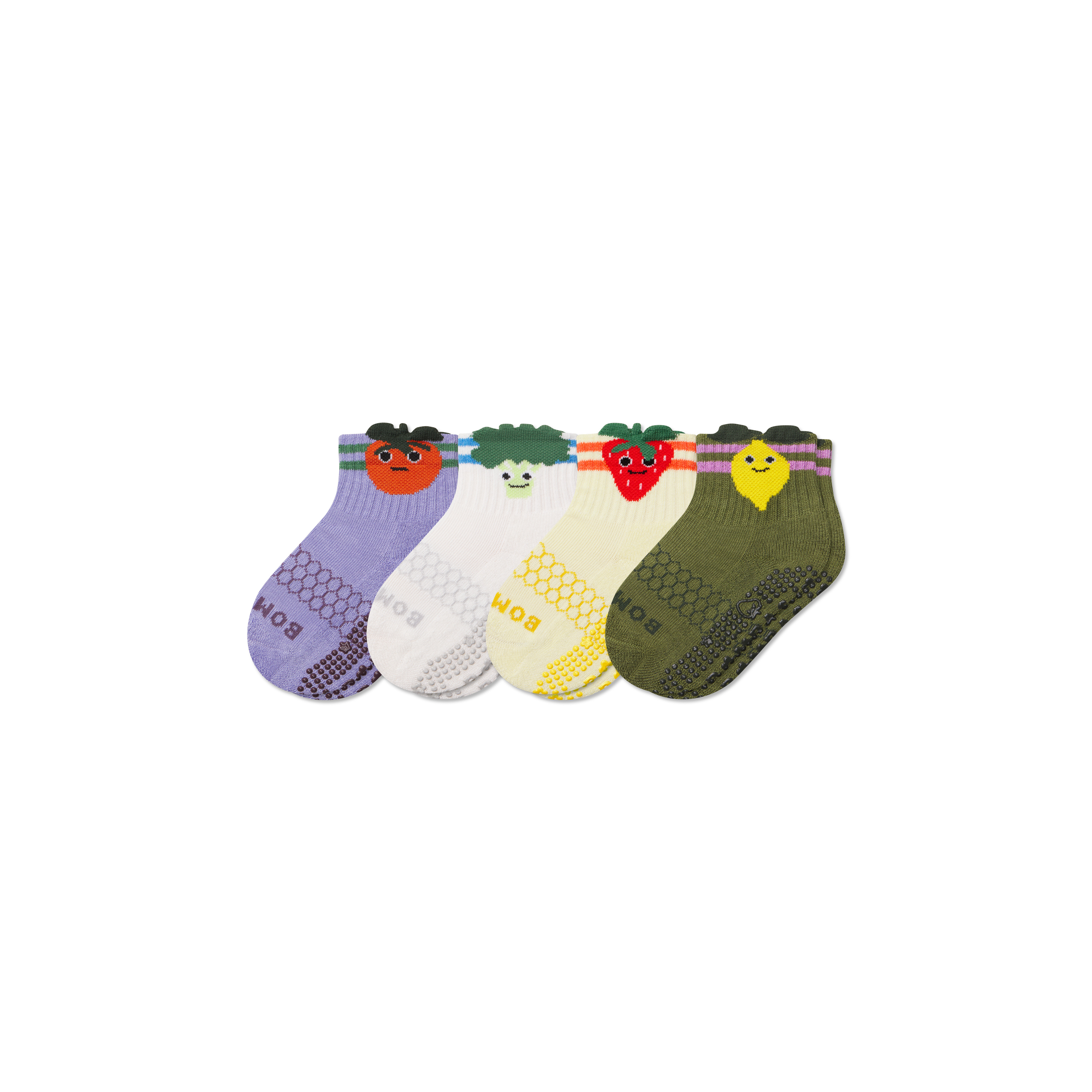 Toddler Fruits & Veggies Calf Sock 4-Pack | Bombas