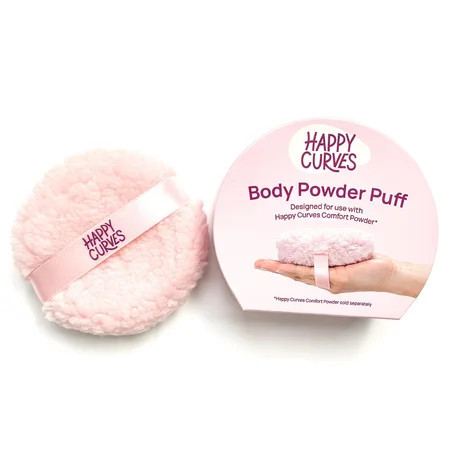 Happy Curves Dusting Powder Body Applicator Puff With Satin Strap for Women | Walmart (US)