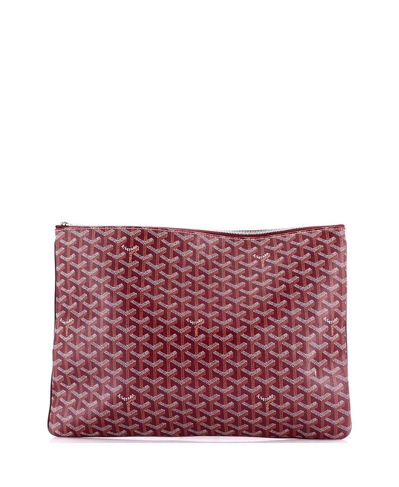 Pre-Owned Goyard Gm Senat Zip Pouch Coated Canvas | Bloomingdale's (US)