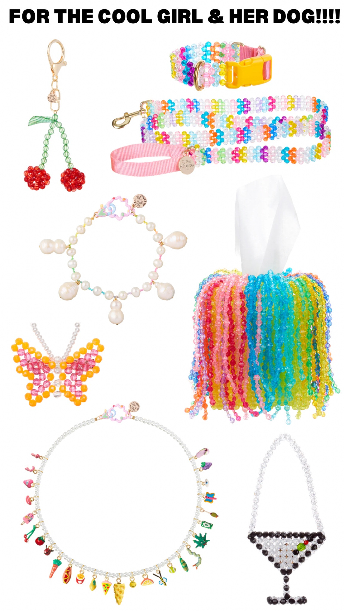 For the cool girl & her dog!! Susan Alexandra seriously makes the coolest pieces. They are fun and different than your usual gift & they are handmade which makes it SO much more thoughtful!!!! 

Trying to link the products but just now realizing she is not on LTK!! Here is the link to shop:)) https://www.susanalexandra.com

Linking some similar stuff🩷💋

#LTKGiftGuide