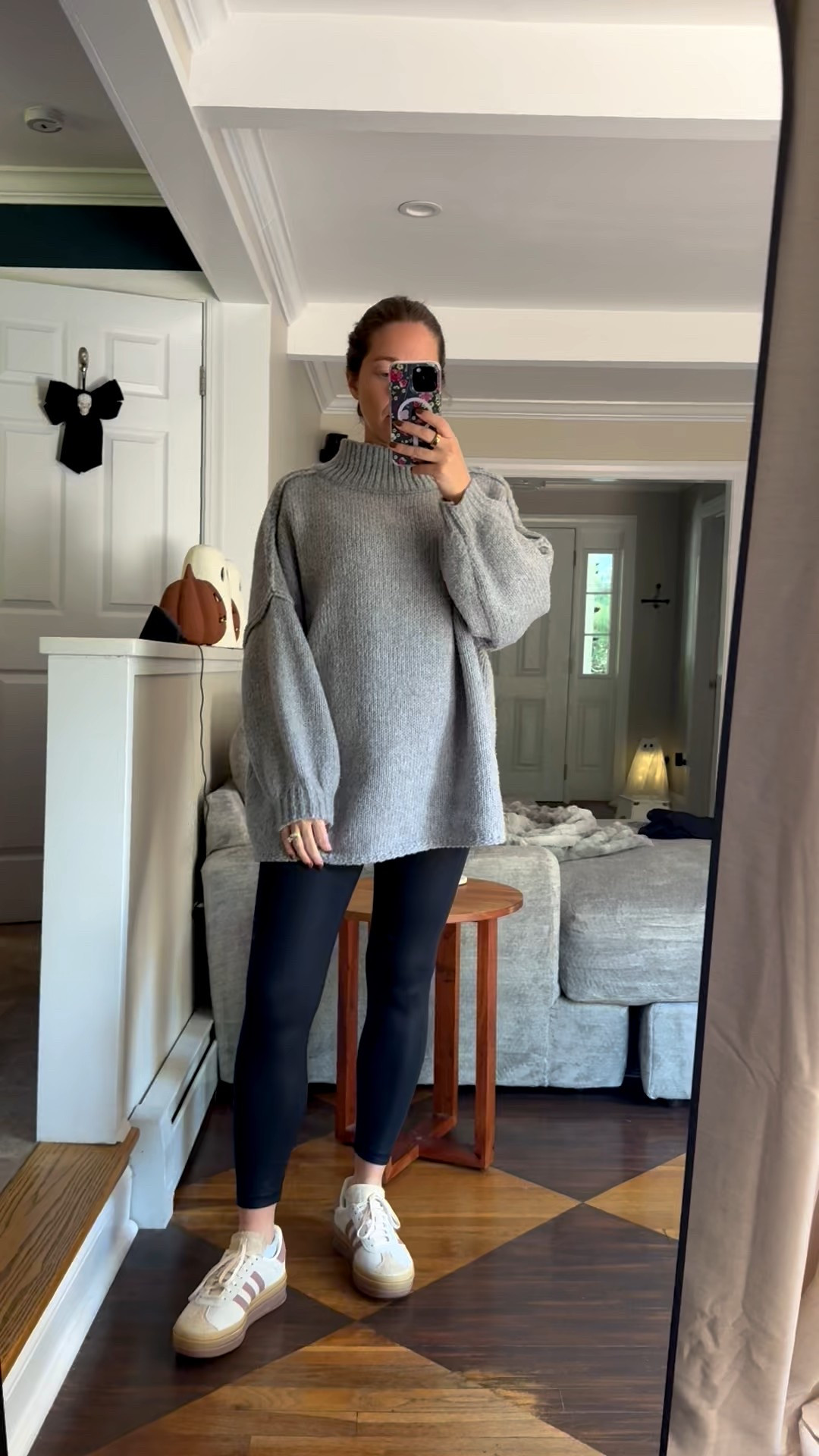 What I’m wearing today!! 
Size small sweater
Size medium leggings (could’ve done small!)
Sized down 1/2 size in sneakers 

#LTKFindsUnder50 #LTKBump #LTKFindsUnder100