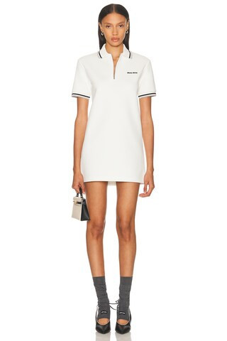Miu Miu Polo Dress in White | FWRD 