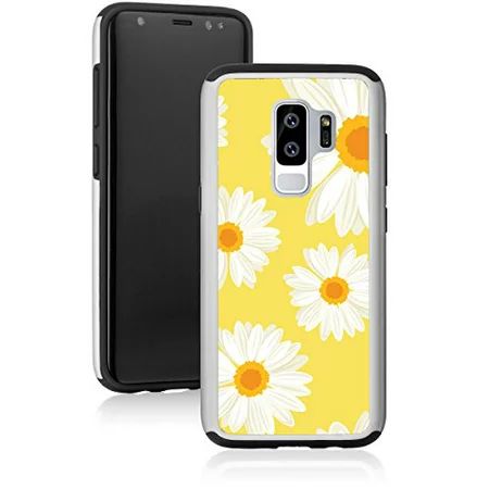 For Samsung Galaxy Shockproof Impact Hard Soft Case Cover Daisy Flowers On Yellow (White For Samsung | Walmart (US)