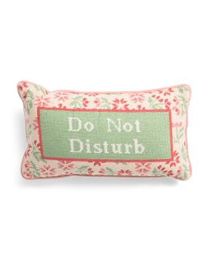 8x14 Do Not Disturb Needle Point Pillow | TJ Maxx