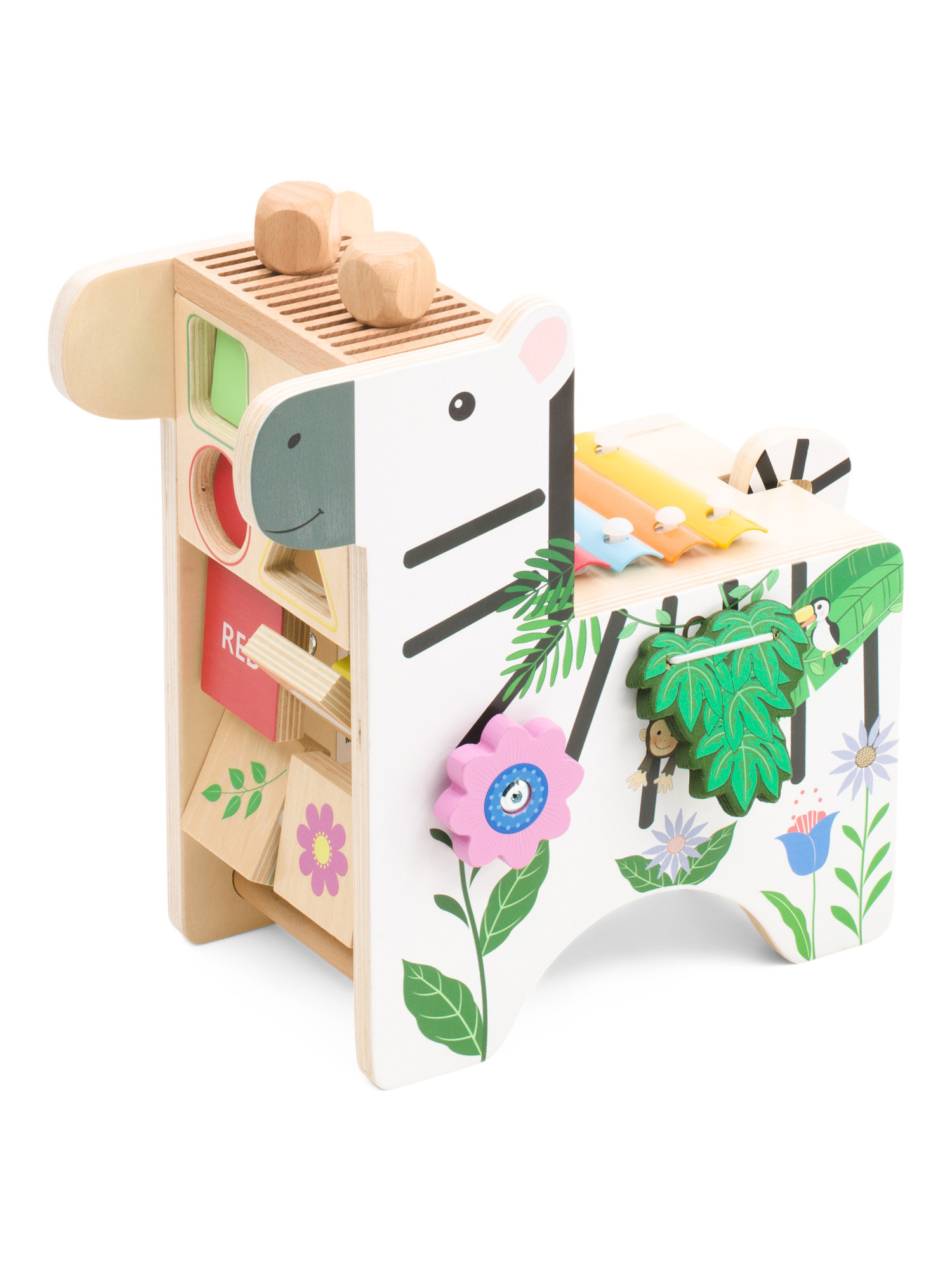 Wooden Zebra Activity Play Center With Xylophone | Toys & Books | Marshalls | Marshalls