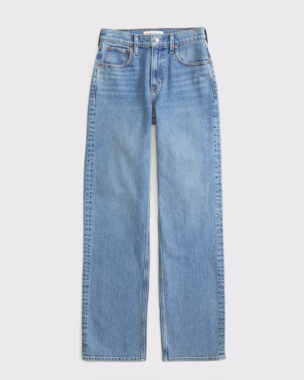 Women's High Rise 90s Relaxed Jean | Women's | Abercrombie.com | Abercrombie & Fitch (US)