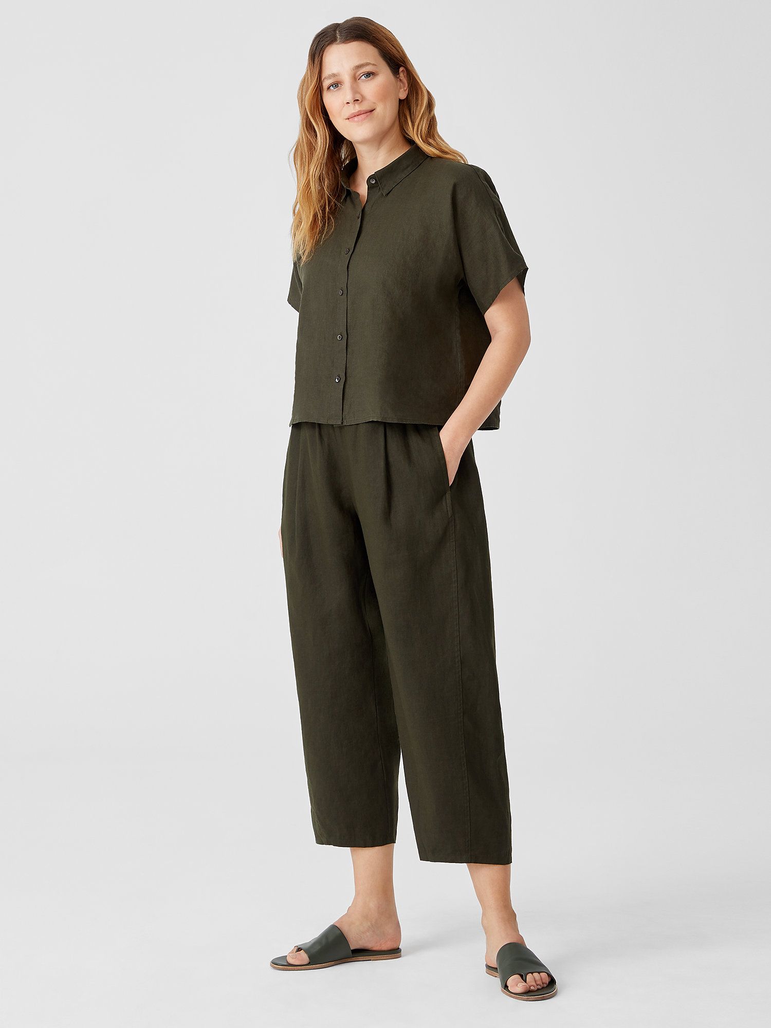 Organic Linen Lantern Pant | Eileen Fisher