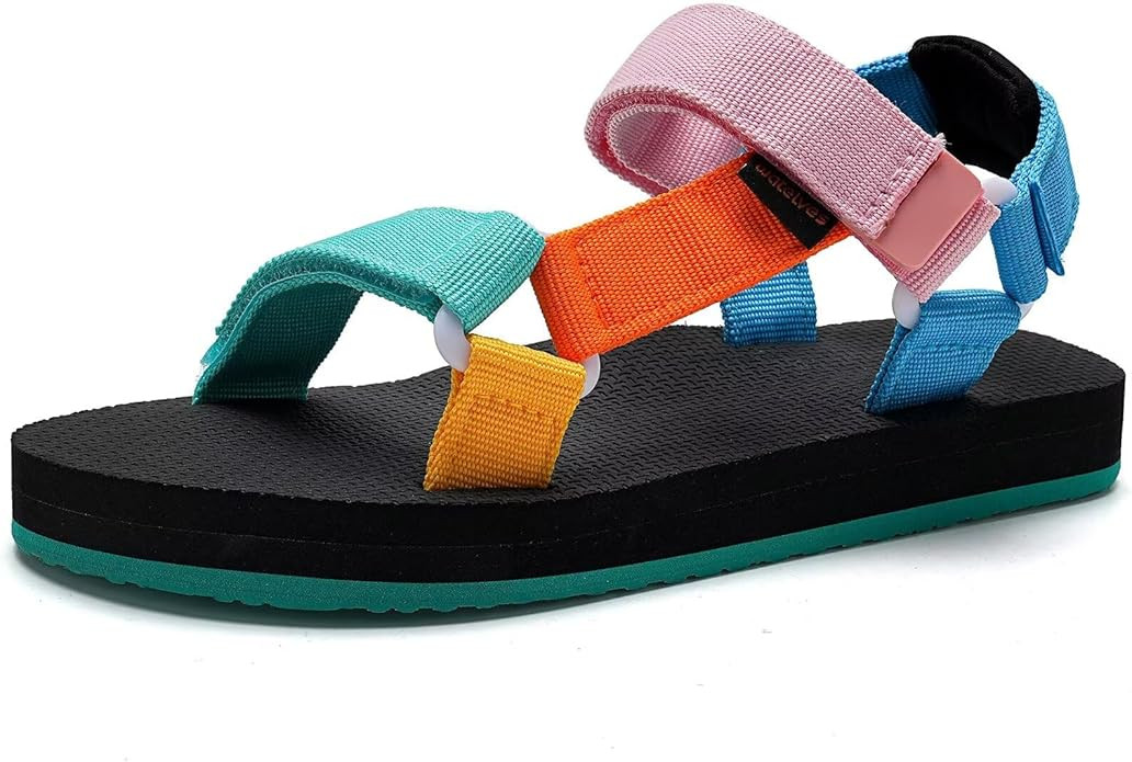 WateLves Kids Sandals Boys Girls Lightweight Non-slip Athletic Sandals with Adjustable Webbing fo... | Amazon (US)