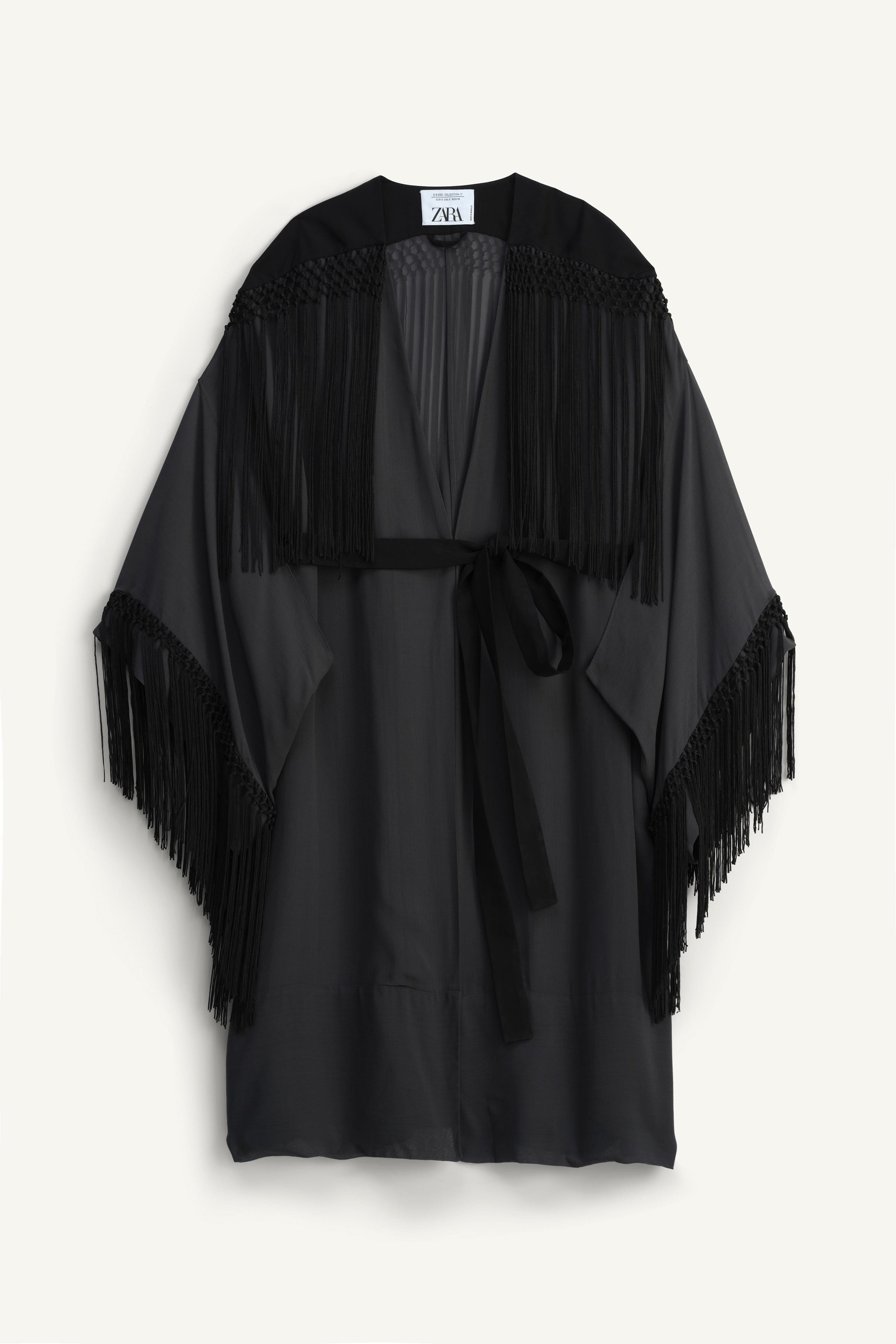 LIMITED EDITION FRINGE KIMONO | Zara US