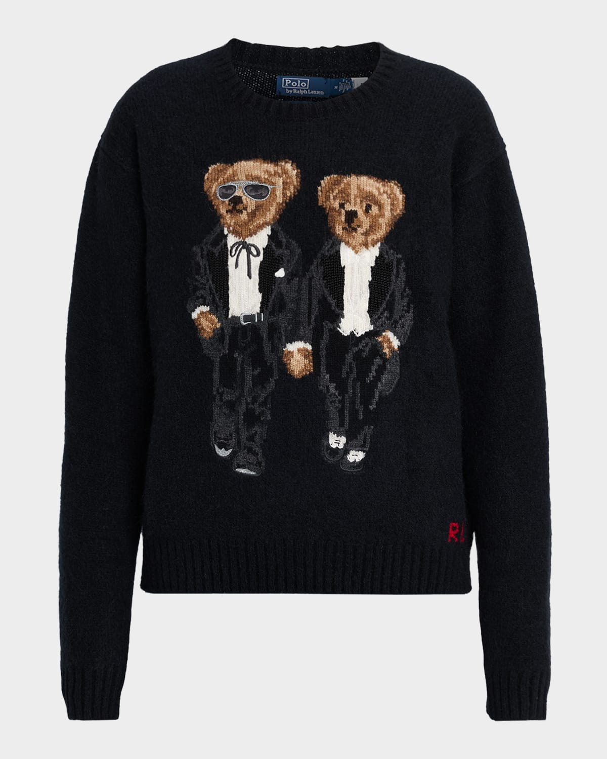 The Ralph & Ricky Tuxedo Bear Sweater | Neiman Marcus
