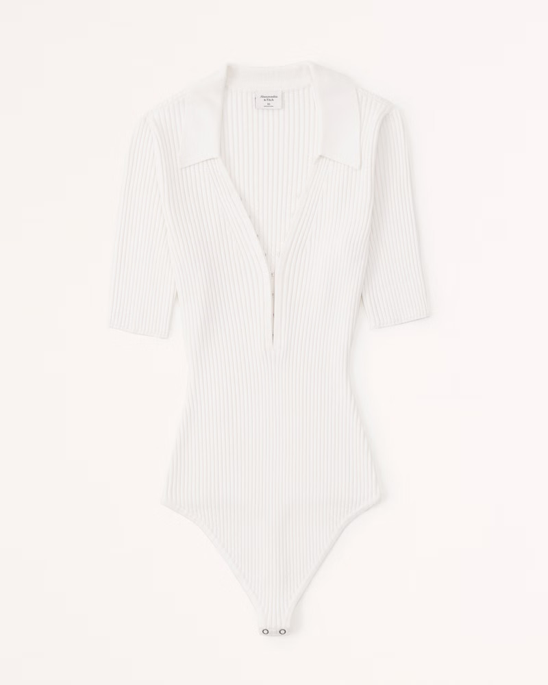 Hook-and-Eye Polo Bodysuit | Abercrombie & Fitch (US)