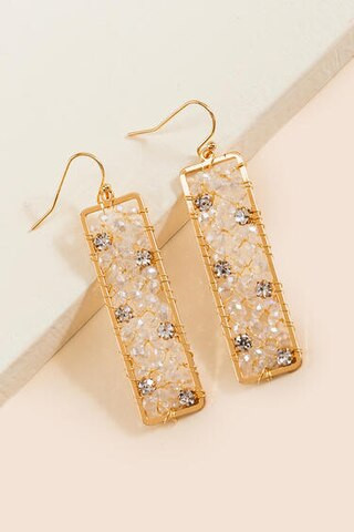 Julia Beaded Drop Earrings | Francesca's