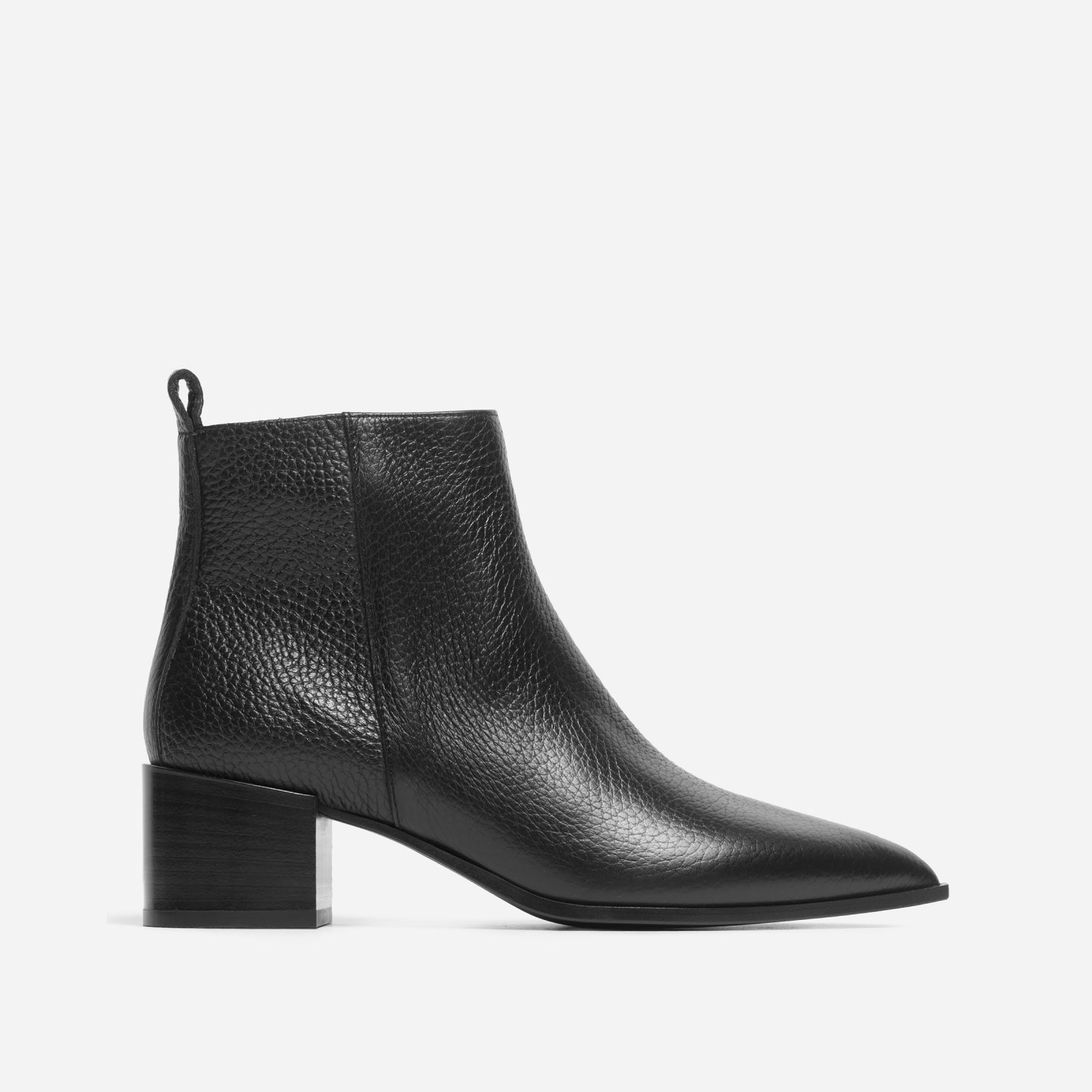 Women's Pointy Boot by Everlane in Black Pebbled, Size 10 | Everlane