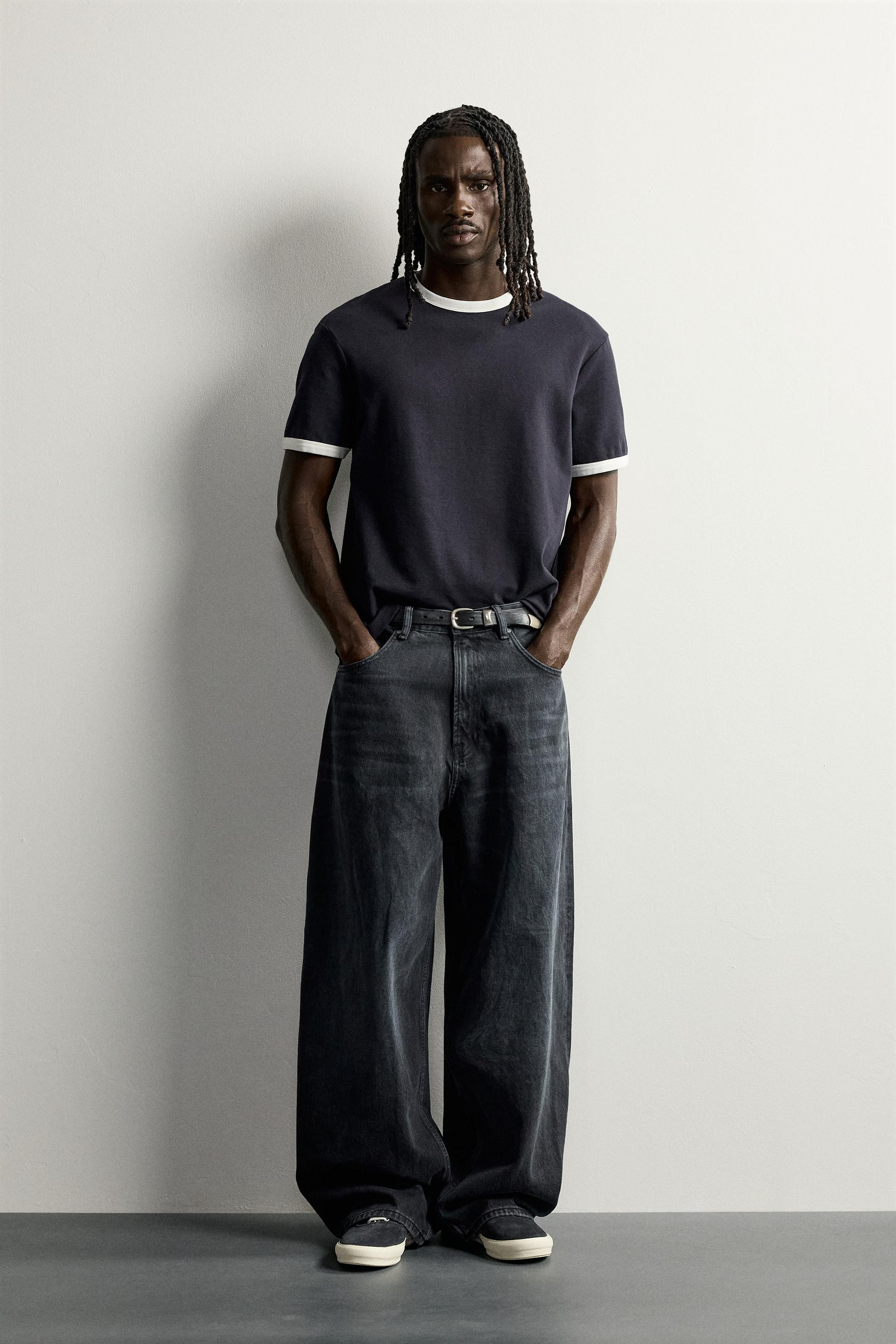 Zara - Baggy Fit Jeans - Light Blue - 29 (Us 29) - Man | Zara US