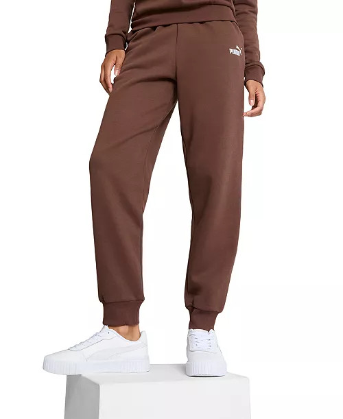 Women's Embroidered-Logo Fleece Sweatpant Joggers | Macy's