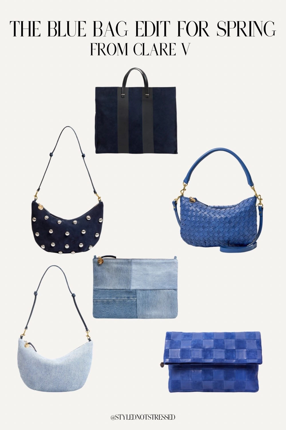 Blue bags are everywhere this spring 💙 Sharing my favorite Clare V styles — from denim textures to woven leather and statement shoulder bags. The perfect pop of color while still staying classic and wearable.

These are easy to style with neutrals, denim, and everyday outfits — a great way to add color without feeling overdone.

#LTKStyle #LTKFinds #LTKItBag #SpringStyle #ClareV #BlueBag #SpringTrends #HandbagTrend #EverydayStyle #DenimStyle #CapsuleWardrobe #ClassicStyle #SpringAccessories #DesignerInspired

#LTKTravel #LTKSeasonal #LTKdayinmylife