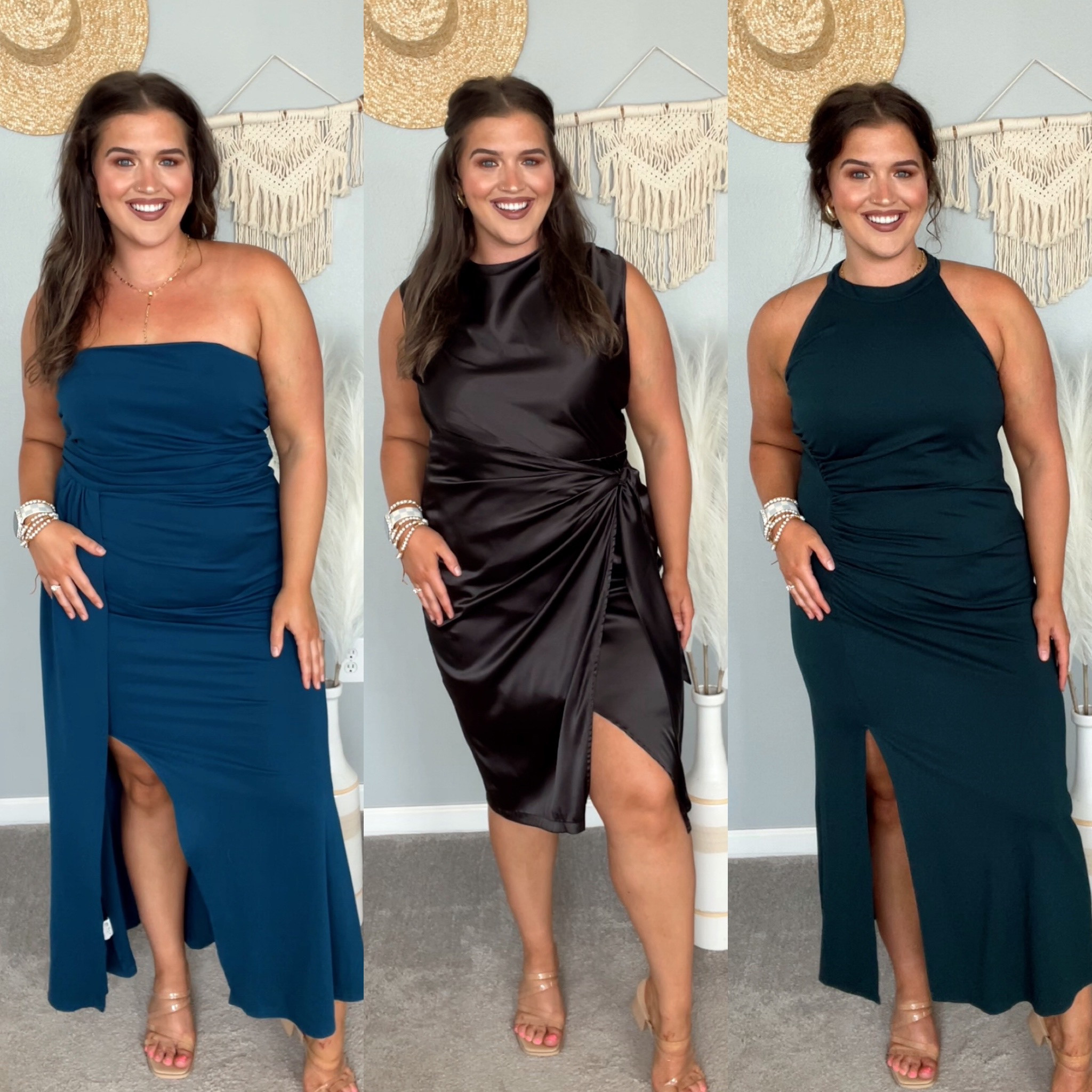 Midsize Fall wedding guest dresses 👗💒🥂
All size XL 
Top from reel: XL 
Cargo pants from reel: XL
#midsizeoutfits #ootn #weddingguest #formalwear #blacktie #weddingguestoutfit #maxidress #strapless #gown #satin #minidress #lbd #littleblackdress #heels 

#LTKwedding #LTKstyletip #LTKmidsize