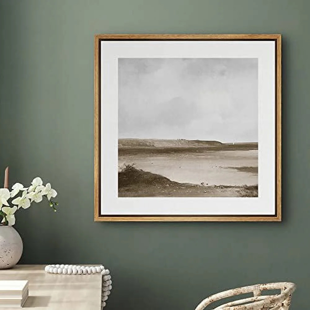 PixonSign Framed Canvas Wall Art Aerial View Cloudy Stormy Desert Landscape Print Nature Wilderne... | Walmart (US)