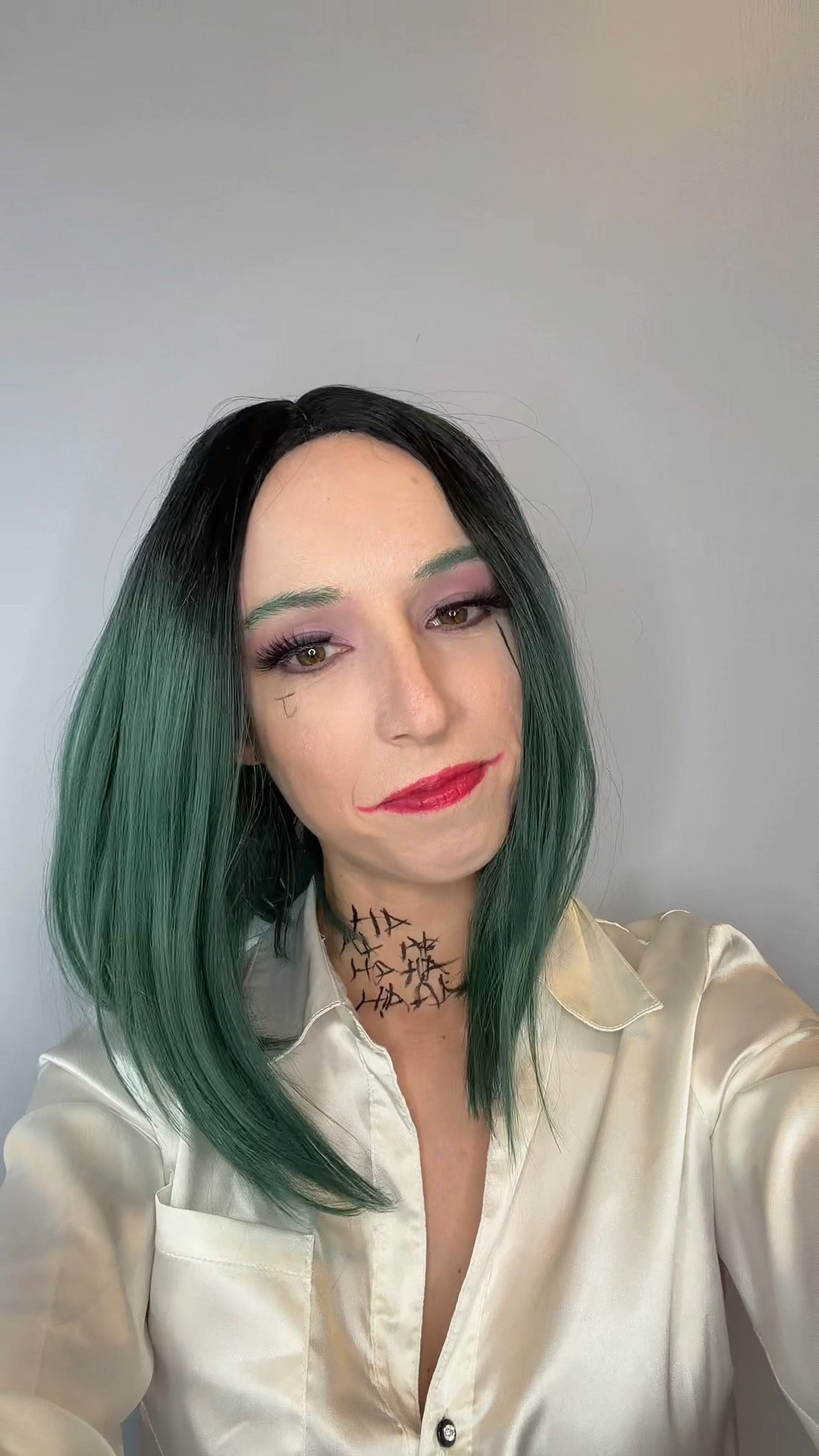 Why so serious? 💚🖤 #lastminutehalloweencostumes #fyp #joker 

#LTKStyleTip #LTKFindsUnder50 #LTKHalloween