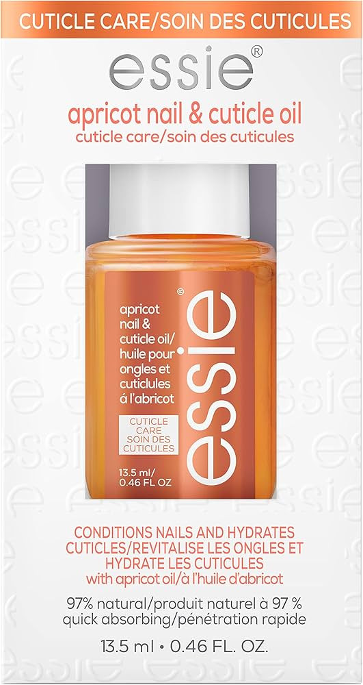 essie Nail Care, 8-Free Vegan, Apricot Nail and Cuticle Oil, softened and nourished cuticles, 0.4... | Amazon (US)