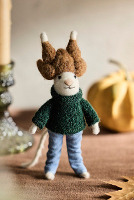 Turkey Hat Mouse Felt Critter at Terrain | Terrain
